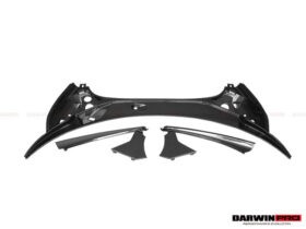 DarwinPro Aerodynamics DarwinPRO OEM Style Dry Carbon Fiber Carbon Fiber Front Trunk Opening Surround Trim Set Fits 540C,