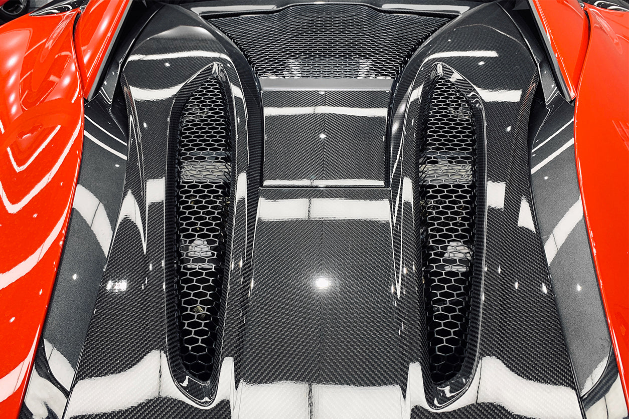 DarwinPro Aerodynamics DarwinPRO 540c 570s Coupe Autoclave Carbon Fiber Rear Engine Trunk Replacement for McLaren 570S