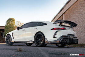 DarwinPRO 2019-2024 Mercedes Benz AMG GT50 GT53 GT43 GT63 GT63S 4Door Coupe X290 IMP Ver.2 Design Part Carbon Fiber Rear Bumper - image 5
