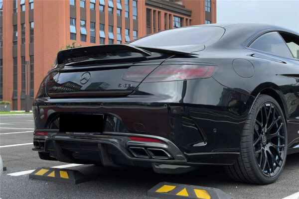 DarwinPRO 2014-2021 Mercedes Benz C217 S63 & S65 AMG Coupe BKSS Style Carbon Fiber Rear Diffuser