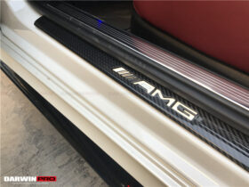 DarwinPRO 2014-2021 Mercedes Benz C217 S63 S65 AMG Coupe Autoclave Carbon Fiber Door Sills Steps Cover - image 2