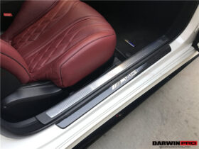 DarwinPRO 2014-2021 Mercedes Benz C217 S63 S65 AMG Coupe Autoclave Carbon Fiber Door Sills Steps Cover - image 3
