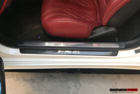DarwinPRO 2014-2021 Mercedes Benz C217 S63 S65 AMG Coupe Autoclave Carbon Fiber Door Sills Steps Cover - image 5
