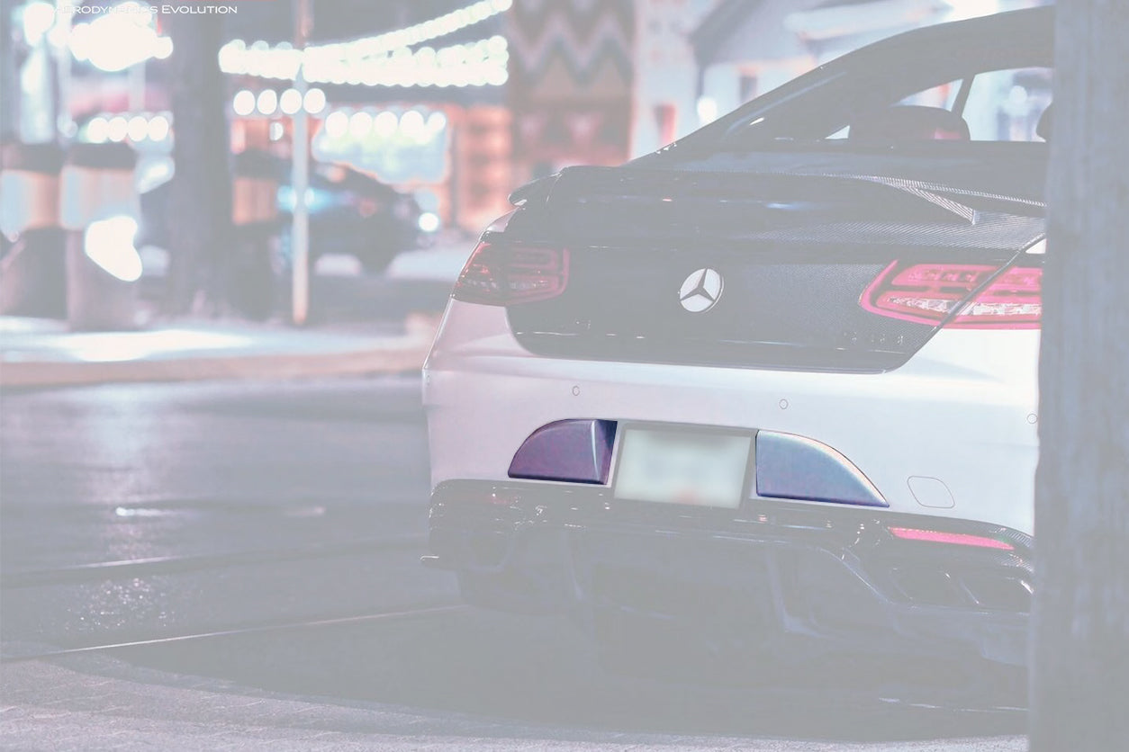 DarwinPRO 2014-2021 Mercedes Benz C217 S63 S65 AMG Coupe Carbon Fiber Rear Bumper Caps