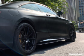 DarwinPRO 2014-2021 Mercedes Benz C217 S63 S65 AMG Coupe Carbon Fiber Side Skirts Extension - image 6
