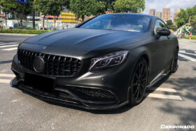 DarwinPRO 2014-2017 Mercedes Benz C217 S63 S65 AMG Coupe Carbon Fiber Front Bumper Lip - image 6