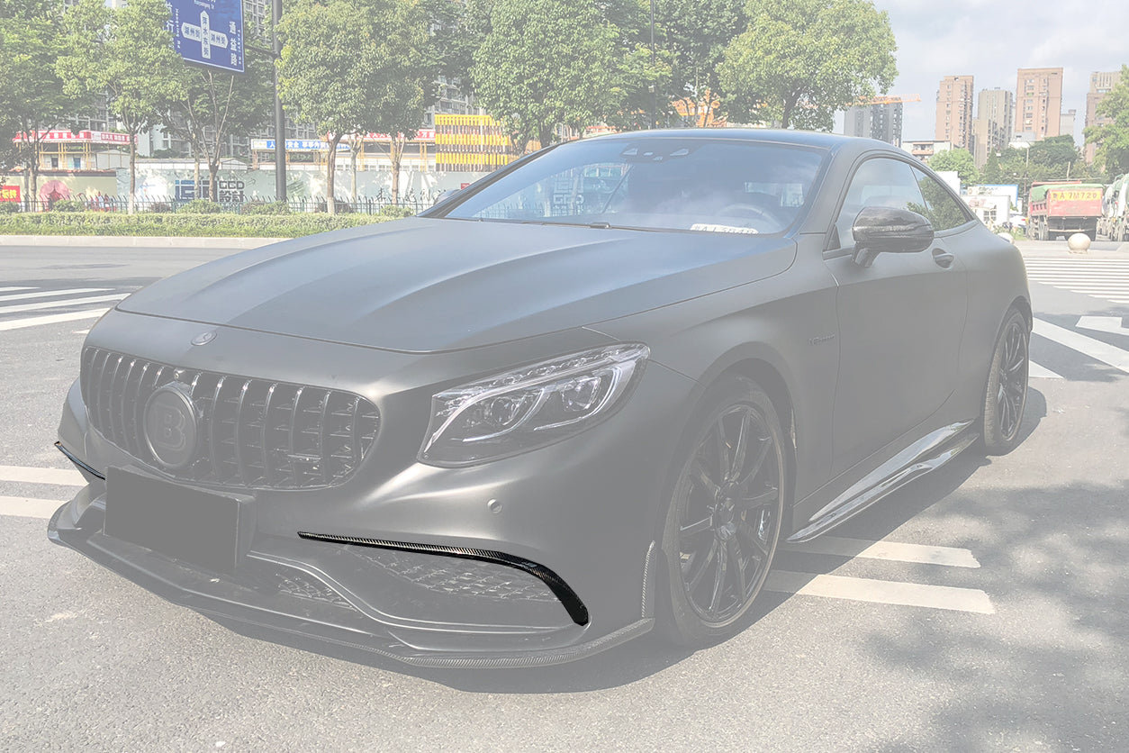 DarwinPRO 2014-2017 Mercedes Benz C217 S63 S65 AMG Coupe Carbon Fiber Front Canards