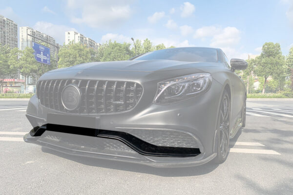 DarwinPRO 2014-2017 Mercedes Benz C217 S63 S65 AMG Coupe Carbon Fiber Front Bumper Center Trim