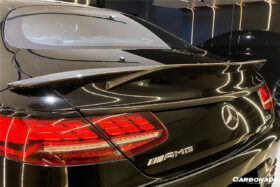 DarwinPRO 2014-2021 Mercedes Benz C217 S63 S65 AMG Coupe  Carbon Fiber Trunk Trim - image 10