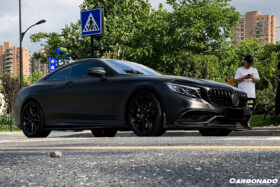 DarwinPRO 2014-2021 Mercedes Benz C217 S63 S65 AMG Coupe BKSS Style Carbon Fiber Side Skirts - image 4