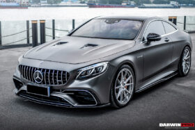 DarwinPRO 2014-2021 Mercedes Benz C217 S63 S65 AMG Coupe BKSS Style Carbon Fiber Side Skirts - image 9