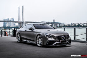 DarwinPRO 2014-2021 Mercedes Benz C217 S63 S65 AMG Coupe Carbon Fiber Side Skirts Extension - image 10