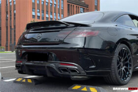 DarwinPRO 2014-2021 Mercedes Benz C217 S63 & S65 AMG Coupe BKSS Style Carbon Fiber Rear Diffuser - image 2