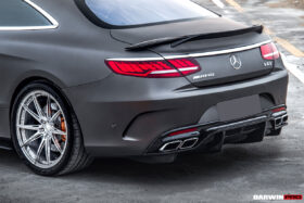 DarwinPRO 2014-2021 Mercedes Benz C217 S63 & S65 AMG Coupe BKSS Style Carbon Fiber Rear Diffuser - image 6