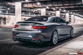 DarwinPRO 2014-2021 Mercedes Benz C217 S63 & S65 AMG Coupe BKSS Style Carbon Fiber Rear Diffuser - image 7