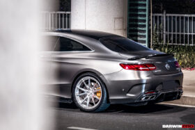 DarwinPRO 2014-2021 Mercedes Benz C217 S63 & S65 AMG Coupe BKSS Style Carbon Fiber Rear Diffuser - image 8
