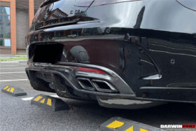 DarwinPRO 2014-2021 Mercedes Benz C217 S63 & S65 AMG Coupe BKSS Style Carbon Fiber Rear Diffuser - image 3