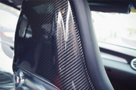 DarwinPRO 2015-2018 Mercedes Benz C63 S CLA45 AMG Sedan Carbon Fiber Seat-back Cover - image 4