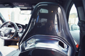 DarwinPRO 2015-2018 Mercedes Benz C63 S CLA45 AMG Sedan Carbon Fiber Seat-back Cover - image 5