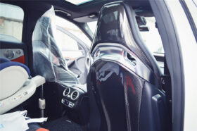 DarwinPRO 2015-2018 Mercedes Benz C63 S CLA45 AMG Sedan Carbon Fiber Seat-back Cover - image 7