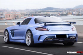 DarwinPRO 2010-2015 Mercedes Benz W197 SLS AMG BKSS Style Carbon Fiber Roof Scoop - image 7