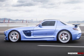DarwinPRO 2010-2015 Mercedes Benz W197 SLS AMG BKSS Style Carbon Fiber Trunk Spoiler - image 9