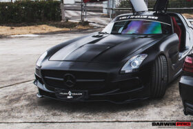 DarwinPRO 2010-2015 Mercedes Benz W197 SLS AMG BKSS Style Carbon Fiber Hood - image 8