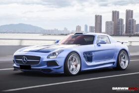 DarwinPRO 2010-2015 Mercedes Benz W197 SLS AMG BKSS Style Side Skirts & Fender - image 4