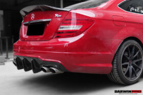 DarwinPRO 2012-2014 Mercedes Benz W204 C Class & C63 AMG Carbon Fiber Rear Lip Diffuser - image 4