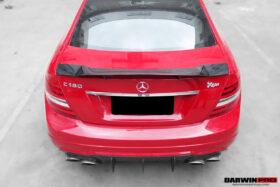 DarwinPRO 2012-2014 Mercedes Benz W204 C Class & C63 AMG Carbon Fiber Rear Lip Diffuser - image 6