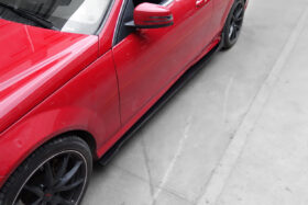 DarwinPRO 2012-2014 Mercedes Benz W204 C Class Coupe DP Style Carbon Fiber Side Skirts Under Board - image 6