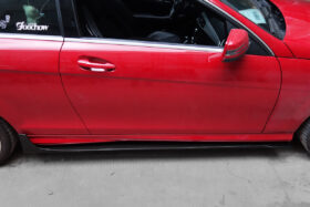 DarwinPRO 2012-2014 Mercedes Benz W204 C Class Coupe DP Style Carbon Fiber Side Skirts Under Board - image 8