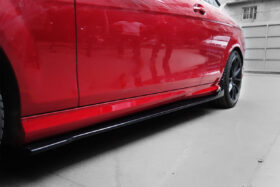 DarwinPRO 2012-2014 Mercedes Benz W204 C Class Coupe DP Style Carbon Fiber Side Skirts Under Board - image 5