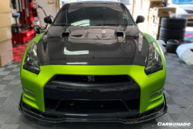 DarwinPro Aerodynamics DarwinPRO GTR R35 CBA DBA BSE Style Carbon Fiber Hood - Image 4