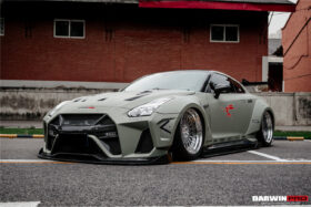 DarwinPro Aerodynamics DarwinPRO GTR R35 CBA DBA EBA BKSSII Style Partial Carbon Fiber Full Wide Body Kit - Image 2