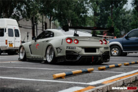 DarwinPro Aerodynamics DarwinPRO GTR R35 CBA DBA EBA BKSSII Style Partial Carbon Fiber Full Wide Body Kit - Image 3