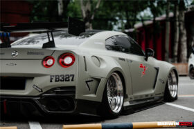 DarwinPro Aerodynamics DarwinPRO GTR R35 CBA DBA EBA BKSSII Style Partial Carbon Fiber Full Wide Body Kit - Image 5