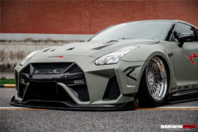 DarwinPro Aerodynamics DarwinPRO GTR R35 CBA DBA EBA BKSSII Style Partial Carbon Fiber Full Wide Body Kit - Image 6