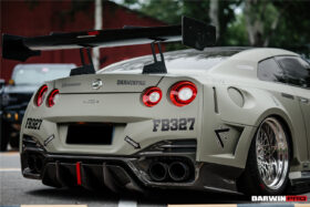 DarwinPro Aerodynamics DarwinPRO GTR R35 CBA DBA EBA BKSSII Style Partial Carbon Fiber Full Wide Body Kit - Image 10