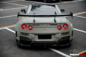 DarwinPRO 2008-2023 Nissan GTR R35 CBA DBA EBA BKSSII Style Rear Bumper with Diffuser Undertray And LED Light - image 5