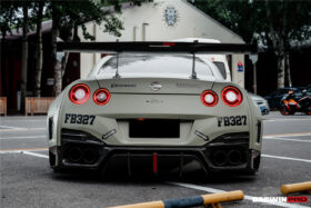DarwinPRO 2008-2023 Nissan GTR R35 CBA DBA EBA BKSSII Style Rear Bumper with Diffuser Undertray And LED Light - image 6