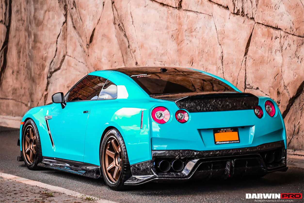 DarwinPRO 2017-2023 Nissan GTR R35 EBA BKSS Style Carbon Fiber Rear Diffuser