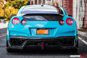 DarwinPRO 2017-2023 Nissan GTR R35 EBA BKSS Style Carbon Fiber Rear Diffuser - image 3