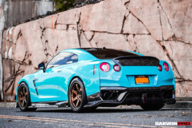 DarwinPRO 2017-2023 Nissan GTR R35 EBA BKSS Style Carbon Fiber Rear Diffuser - image 5
