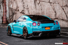 DarwinPRO 2017-2023 Nissan GTR R35 EBA BKSS Style Carbon Fiber Rear Diffuser - image 4