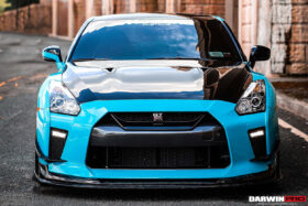 DarwinPRO 2017-2023 Nissan GTR R35 EBA BKSS Style Carbon Fiber Front Lip - image 5
