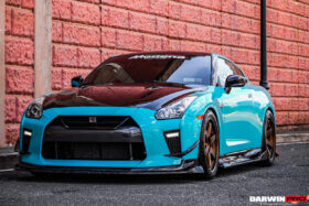 DarwinPRO 2017-2023 Nissan GTR R35 EBA BKSS Style Carbon Fiber Front Lip - image 7