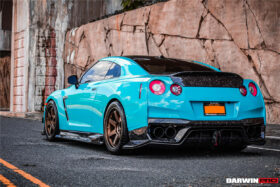 DarwinPRO 2017-2023 Nissan GTR R35 EBA BKSS Style Carbon Fiber Rear Diffuser - image 8