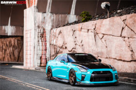 DarwinPro Aerodynamics DarwinPRO GTR R35 EBA BKSS Style Carbon Fiber Side Skirts - Image 6
