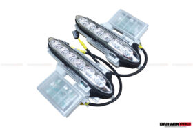 DarwinPRO 2012-2016 Nissan GTR R35 DBA Front Bumper LED Day Running Lights - image 3